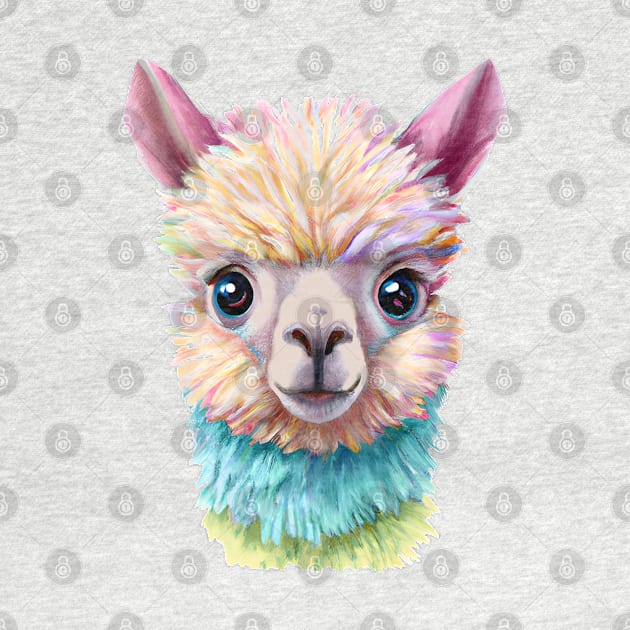 Colorful Baby Lama by CBV